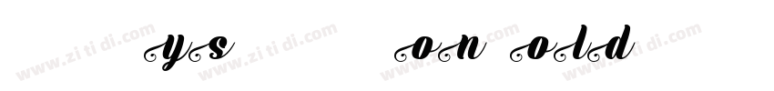 AXP MysICT TMonBoldI字体转换